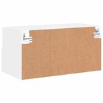 vidaXL Meuble TV mural blanc 60x30x30 cm bois d'ingénierie