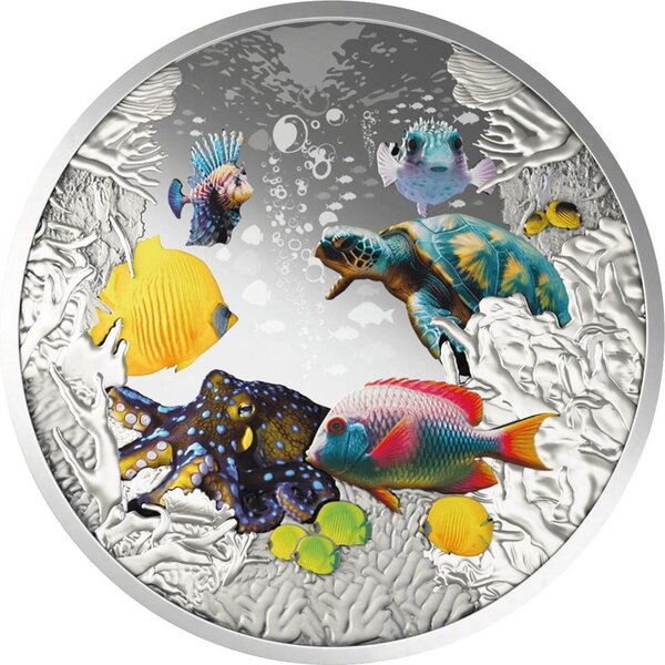 Pièce de monnaie en Argent 2 Dollars g 31.1 (1 oz) Millésime 2025 CORAL REEF