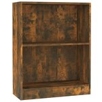 vidaXL Bibliothèque Chêne fumé 60x24x76 cm Bois d'ingénierie