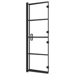vidaXL Cabine de douche pliable ESG 100x140 cm Noir