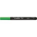 Marqueur pointe fine FREE acrylic T100 vert feuille x 5 STABILO