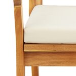 Banc de jardin vidaXL avec coussins 115x70x72 cm en bois d'acacia