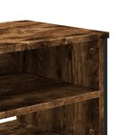 vidaXL Meuble TV chêne fumé 122x34x41 cm bois d'ingénierie