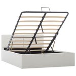 vidaXL Cadre de lit à rangement hydraulique sans matelas 120x200 cm