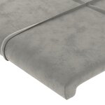 vidaXL Cadre de lit sans matelas gris clair 160x200 cm velours