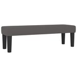 vidaXL Sommier à lattes de lit avec matelas Gris 140x200 cm Similicuir