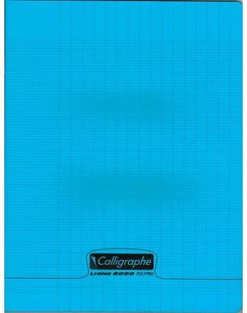 Cahier piqué POLYPRO 17x22 cm 48 p séyès 90g Bleu CALLIGRAPHE