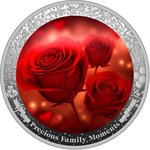 Pièce de monnaie en Argent 1000 Francs g 31.1 (1 oz) Millésime 2025 Precious Family Moments ROSE