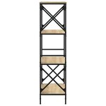 vidaXL Bibliothèque à 4 niveaux chêne sonoma 59x35x132 cm