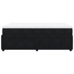 vidaXL Sommier à lattes de lit avec matelas noir 120x190 cm velours