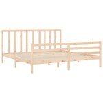 vidaXL Cadre de lit sans matelas 200x200 cm bois massif de pin