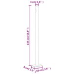 vidaXL Auvent latéral rétractable de patio 140x600 cm Crème