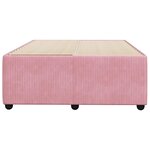 vidaXL Cadre de lit sans matelas rose 120x190 cm velours