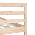 vidaXL Cadre de lit sans matelas bois massif 200x200 cm