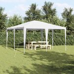 vidaXL Tente de Fête Blanche 4x4 m PE