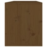 vidaXL Armoires murales 2Pièces Marron miel 45x30x35cm Bois de pin massif