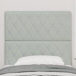 Tête de lit LED vidaXL Gris clair 90 cm Velours