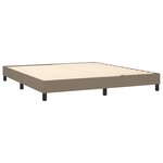 vidaXL Cadre de lit sans matelas taupe 160x200 cm tissu