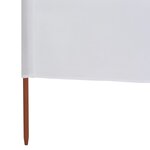 vidaXL Paravent 3 panneaux Tissu 400 x 160 cm Blanc sable