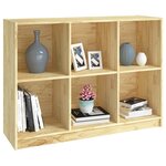 vidaXL Bibliothèque 104x33x76 cm bois de pin massif