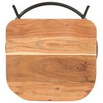 vidaXL Tabourets de bar lot de 2 bois d'acacia solide