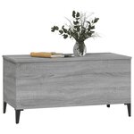 vidaXL Table basse Sonoma gris 90x44 5x45 cm Bois d'ingénierie