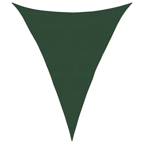 vidaXL Voile d'ombrage 160 g/m² Vert foncé 5x6x6 m PEHD