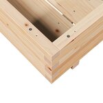 vidaXL Jardinière 80x80x26 5 cm bois de pin massif