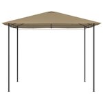 vidaXL Belvédère 3x3x2 6 m Taupe 160 g/m²