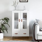 vidaXL Buffet haut blanc 69 5x31x115 cm bois d'ingénierie