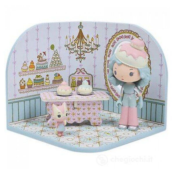 Tinyly - Figurine Charlie TinyShop - Décor de Pâtisserie Enchanté pour Enfants