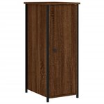 vidaXL Tables de chevet 2Pièces chêne marron 32x42x80cm bois d'ingénierie