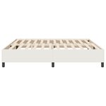 vidaXL Lit Box Spring Crème 200x200 cm en Tissu Côtelé