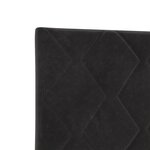 vidaXL Tête de lit Design en blocs de diamant noire 90 cm Velours