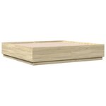vidaXL Cadre de lit sans matelas chêne sonoma 200x200 cm