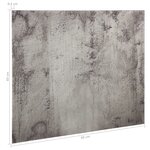 Tableau magnétique panneau écriture école maison bureau mural verre 60 x 60 cm gris 02_0045510