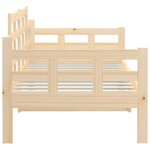vidaXL Lit de jour sans matelas bois de pin massif 90x190 cm