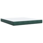 vidaXL Sommier à lattes de lit et matelas Vert foncé 180x200cm Velours