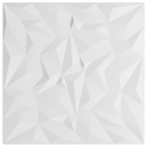 vidaXL Panneaux muraux 48 Pièces blanc 50x50 cm XPS 12 m² améthyste