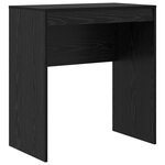 vidaXL Bureau avec rangement en chêne noir en bois d'ingénierie