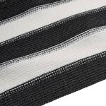vidaXL Filet brise-vue anthracite et blanc 1x10 m PEHD 195 g/m²