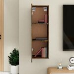 vidaXL Meubles TV Chêne fumé 30 5x30x90 cm Bois d'ingénierie