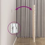 vidaXL Tête de lit murale 206x3x91 5 cm Bois massif de pin
