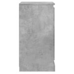 vidaXL Buffet gris béton 37 5x35 5x67 5 cm bois d'ingénierie