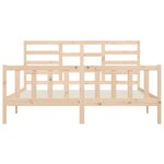 vidaXL Cadre de lit Bois de pin massif 200x200 cm
