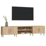 vidaXL Meubles TV chêne sonoma 180x31 5x40 cm bois d'ingénierie