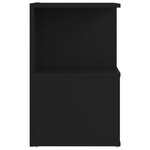 vidaXL Tables de chevet 2 Pièces noir 35x35x55 cm bois d'ingénierie