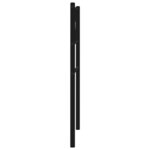 vidaXL Tête de lit métal noir 75 cm