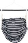 Chaise hamac Lamia - polyester/coton  mélèze  noir/gris/blanc