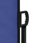 vidaXL Auvent latéral rétractable bleu 140 x 1000 cm